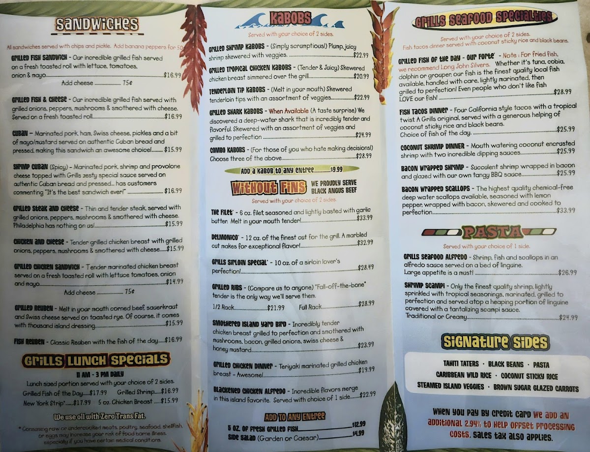Grills Lakeside Seafood Deck & Tiki Bar Menu - Image 5